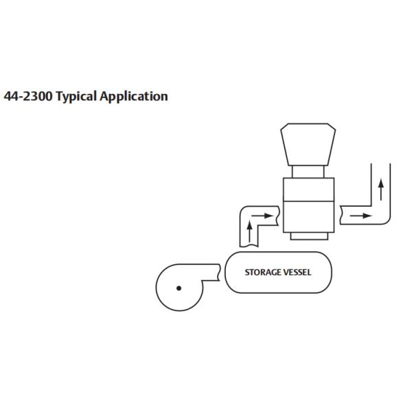 TESCOM 44-2300 Series Steel Pressure Regulator Single Stage Back Pressure Design