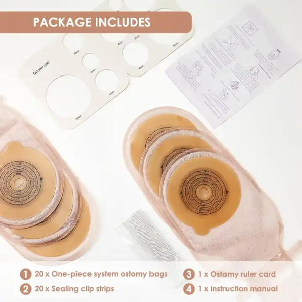 One Piece Closed Pouch Ostomy Bag For Colostomy
