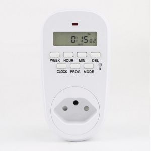 Buy cheap Brazilian Plug Digital Timer Switch Socket Plug-In Style LCD Smart product