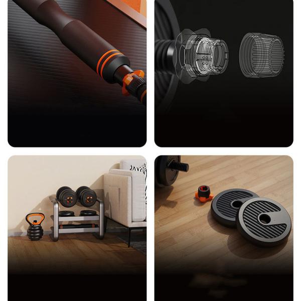59CM Dumbbell Barbell Kettlebell Set 6 Adjustable 20 Kg Dumbbell Pair Cement