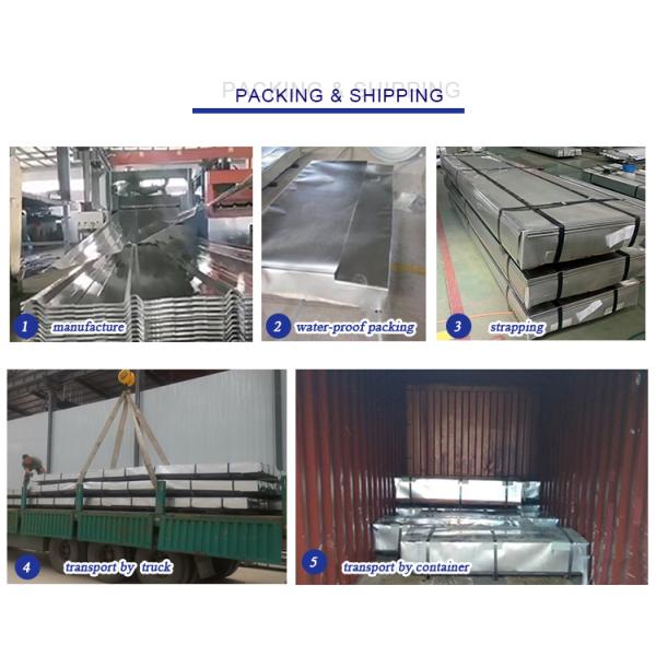 600-1500mm Width Roofing Galvanized Steel Plate Corrugated Sheet SPCC SGCC Z275 3003 Cold Rolled/Hot Rolled Galvanized Coated
