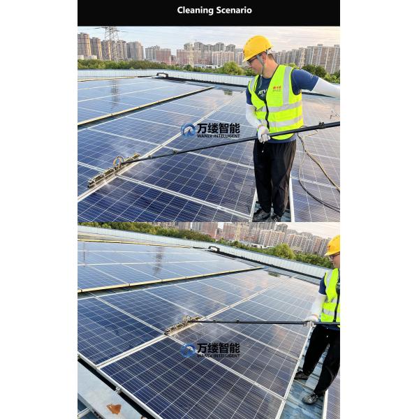 Aluminum Alloy/Carbon Fiber Solar Panel Cleaning Equipment with Brush and Telescopic Pole