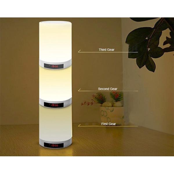 Portable Touch Dimmable Light Bedside Lamp RGB Changing Color Bluetooth Speaker