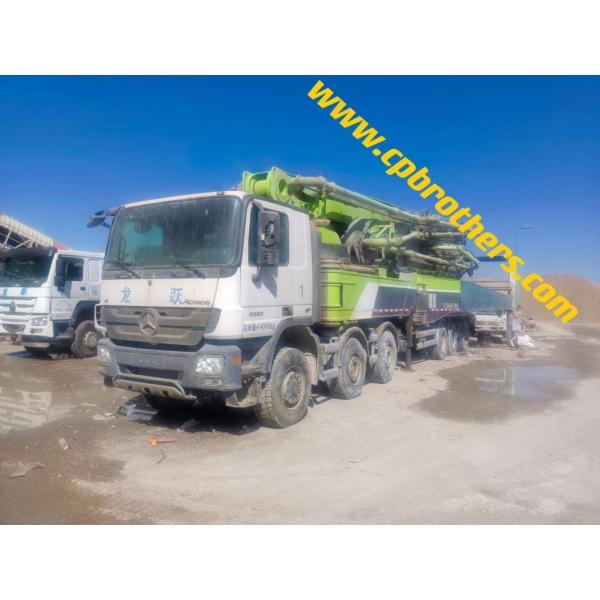 Highly Powerful 2014 Zoomlion 74m Super Long Boom Pump Concrete Pump Ready Mix on Benz Chassis Factory Directly Support