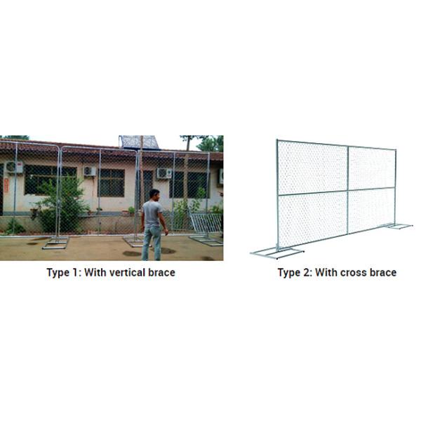 3.5mm Wire Dia Moveable Fence Panels Heat Treated Temporary Metal Fencing