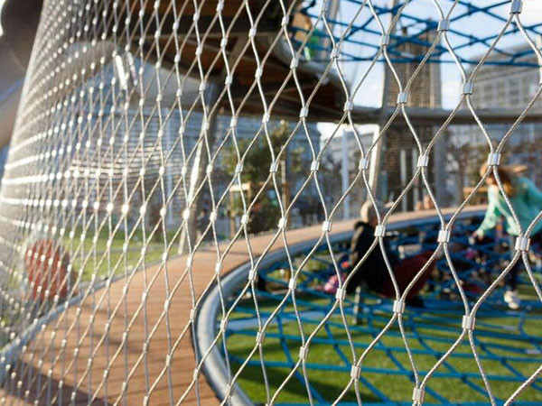 Transparent SS Rope Mesh 304 304L 316 316L Steel Cable Mesh For Balustrades