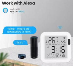 China Glomarket Tuya Wifi Smart Temperature Humidity Sensor Wireless Home Thermometer Hygrometer Detector on sale
