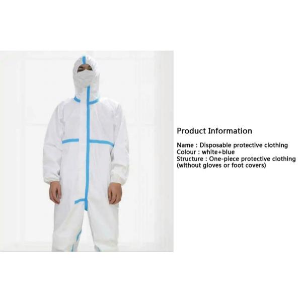 Surgical Disposable Protective Gown Non Woven Fabric PE Breathable Film soft