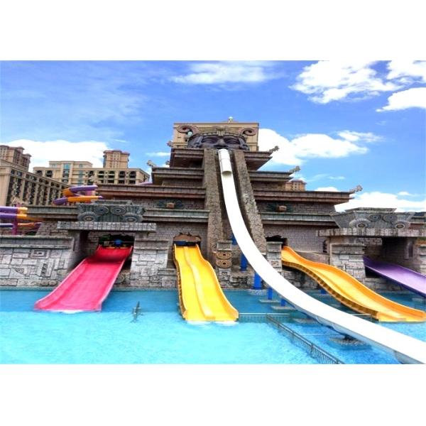 10mm Thickness High Speed Water Slide Blue Red Yellow Color
