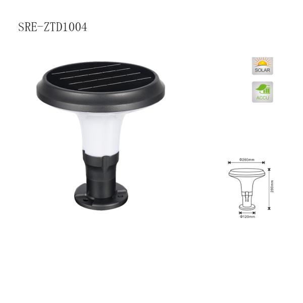 Contemporary Style Outdoor Waterproof Durable Solar Powered LED Pillar Light Decoration Light