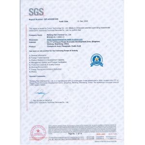 Riel Chemical Co., Ltd. Certifications
