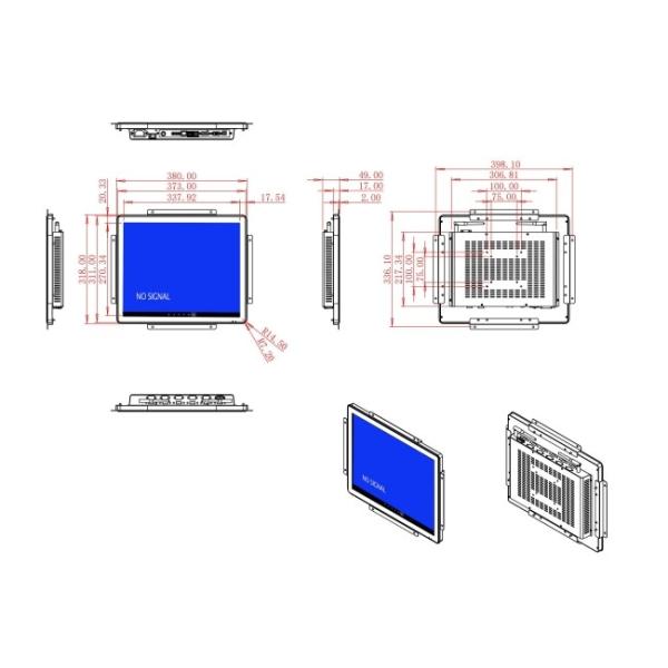 17-Inch Android Touch Unit for Manufacturing Equipment, Command Centers, Transportation Interfaces, and Medical Devices