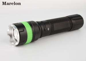 China Police Security LED Rechargeable Flashlight Added Fluorescent Silicone Ring on sale