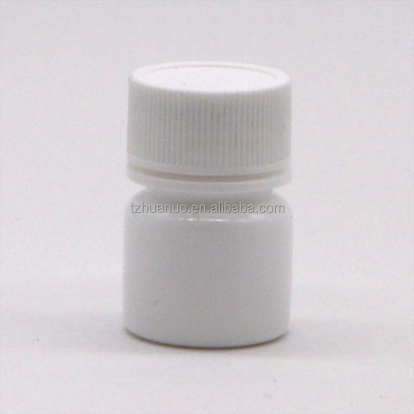 Medicine Solid Tablet Capsule Storage PE Plastic Bottle 5mL Round Shape with Screw Cap