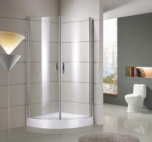 Buy cheap round / sector Corner Shower Enclosures Tempered  glass Material Magnet lock strip product