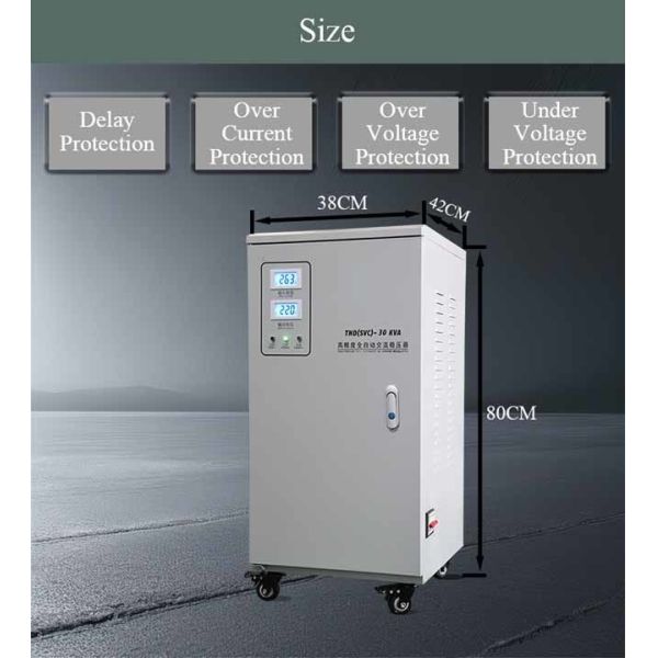 30KVA Single phase AVR Automatic High Precision Servo Type Voltage Regulators/Stabilizers