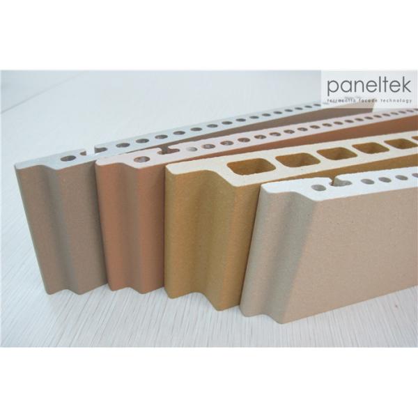 Natural Flat Yellow Terracotta Wall Cladding For Exterior Wall Decoration