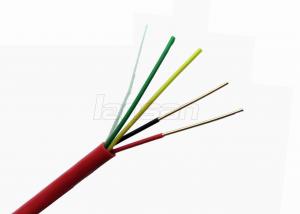 Buy cheap 4 Cords Bare Copper Security Fire Alarm Cable PVC Flame Proof Length Customized product