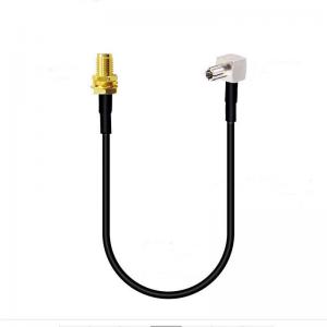 Buy cheap SMA Antenna Cable Assembly Patch Lead TS9 Right Angle To SMA Female Connector product
