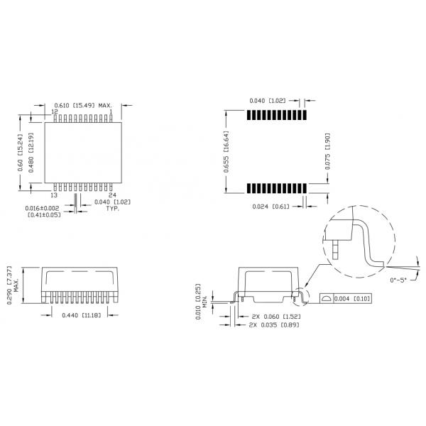 S558-10GB-02 Ethernet Magnetic Transformers 10/100/1000 Base -T Lan Filter Module