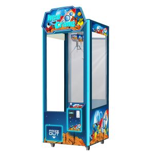 Metal Wooden Grab Doll Catching Machine 31'' Size With Attractive Light Effect