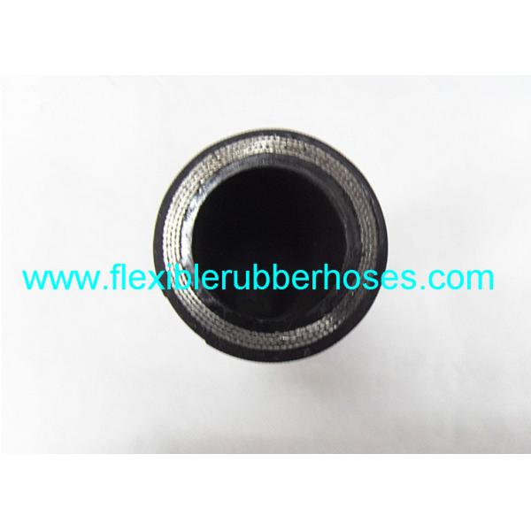 ID 1 / 4" ~ 2" 4SP 4 Wire Hydraulic Hose Black Cloth Wrapped Cover