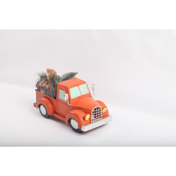 Old Style Orange Van Decorations Interior Decorations Metal Garden Decorations