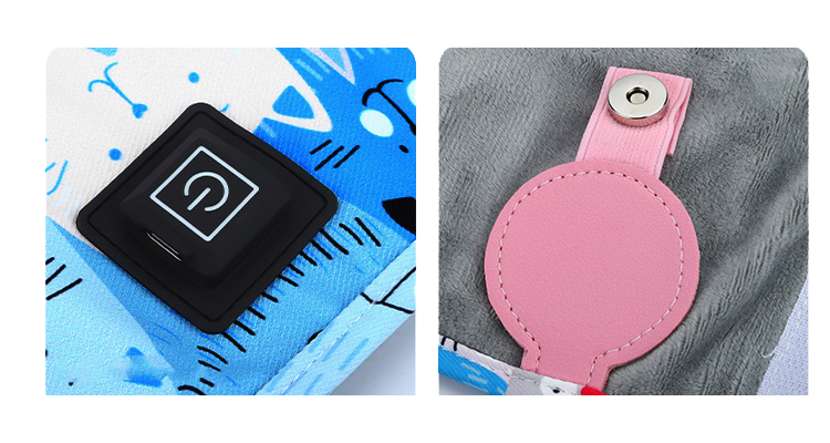 Milk heating sleeve featuring cute little tiger pattern customizable size and USB charging with timer controlled heating modes