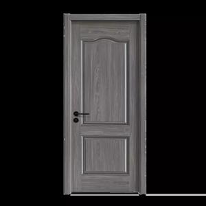 China MDF Teak Laminated Panel Melamine Room Wooden Interior Door For Apartment on sale