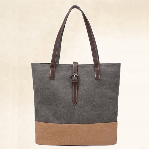 Canvas promotion gifts summer handbag beach bags in mint color