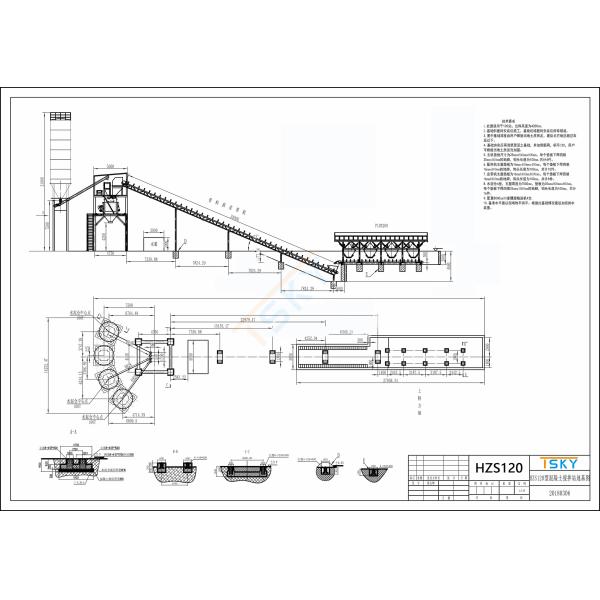 ISO PLD3200 120m3 Concrete Batching Equipment