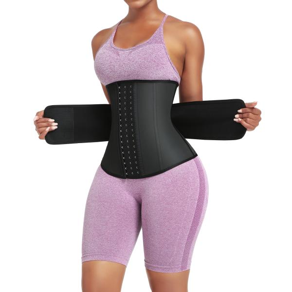 High Waist Invisible Slimming Latex Private Label Waist Trainer Shaper for Shapers