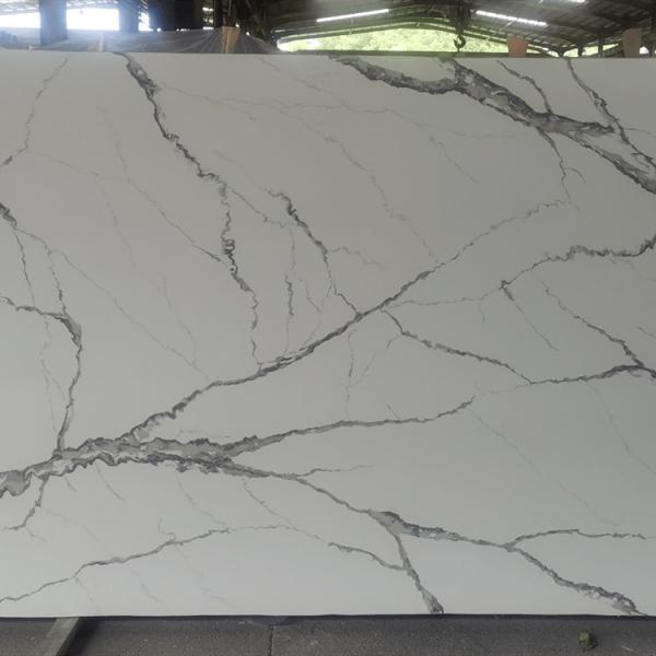 93% Natural Quartz Powder 7% Resin Artificial Quartz Stone Slab 20mm