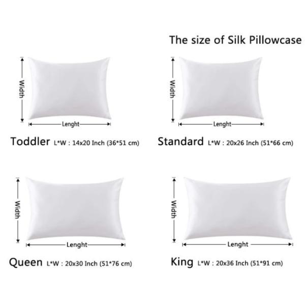 OEKO Multi Color Natural Silk Pillowcase , 20x30'' 100 Organic Silk Pillowcase