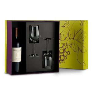 Handmade Flat Pack Wine Packaging Box Cardboard Customized Shape