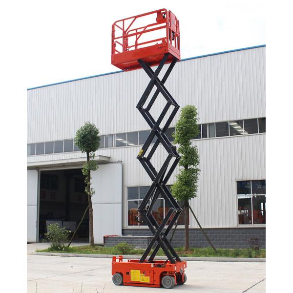 Mini SeAerial Work Scissor Lift Small Platform With Hydraulic Turning Wheel