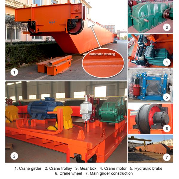 Yuantai High Efficiency Goden Quality Grab Double Girder Overhead Crane