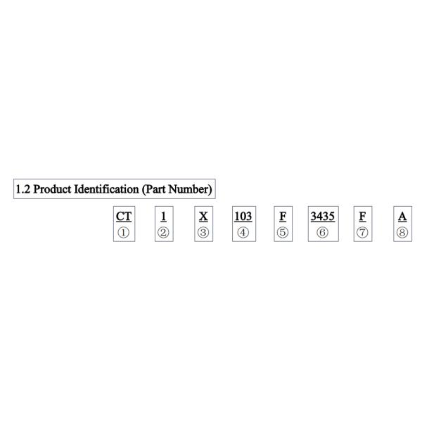 High Precision NTC Chip Thermistor Datasheet Silver electrode