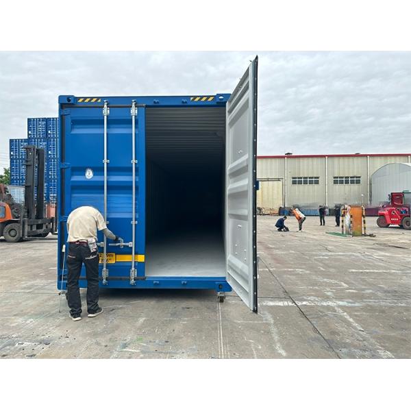 108 CBM Capacity Double End Door 6mm Steel Floor 2591mm Wide Trailer and Rail Way 53ft Length 53 Feet Shipping Container