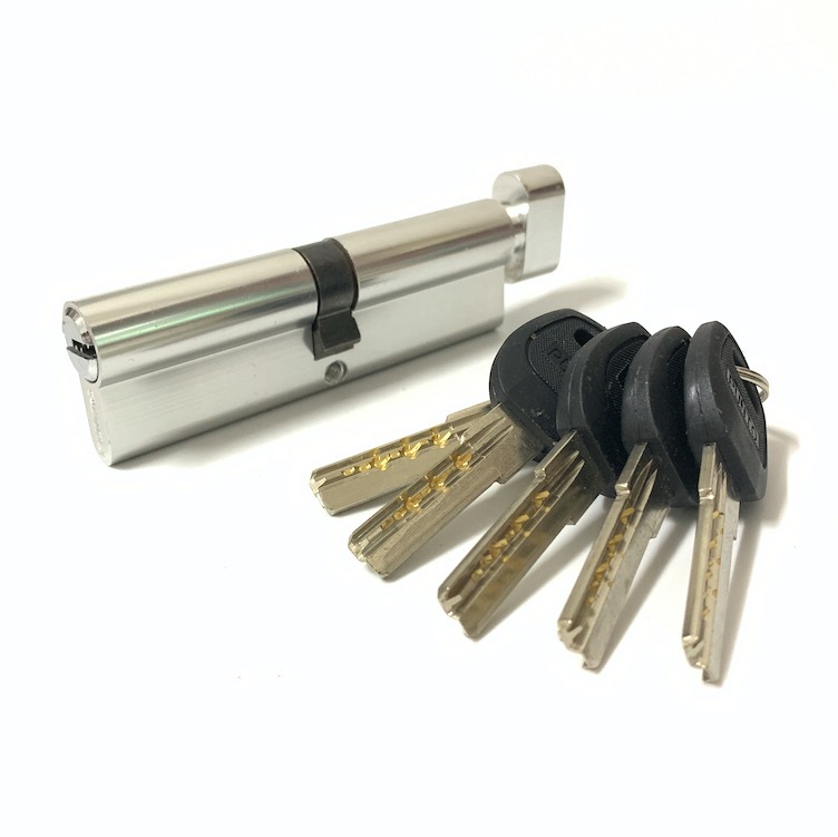 100mm Aluminum Brass Cylinder Customized Keyed Cylinder Lock
