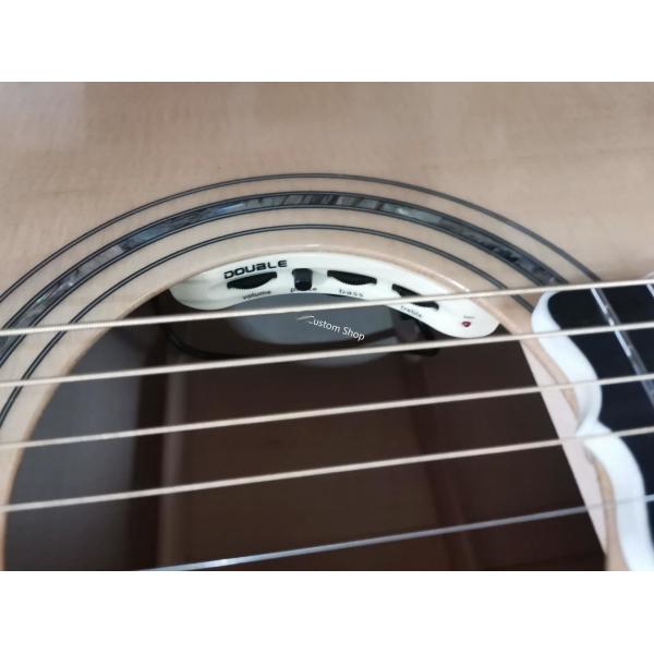Custom Handcrafted OO Body Cutaway Acoustic Guitar with 12 Strings Double PRO Pickup