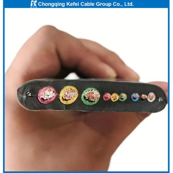 YFFB Stranded Copper High Quality Flexible Flat Elevator Lifting Cable Coil Low Voltage 450V/750V Rubber Insulation