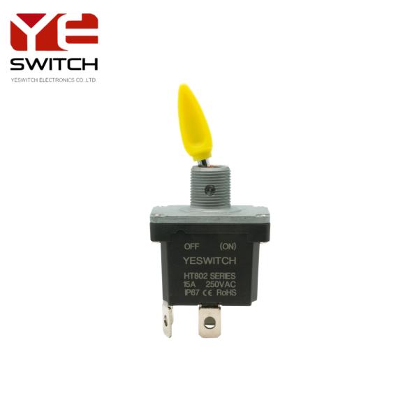 IP68 Waterproof Flat Push Button Switch On Off Auto Toggle Switch