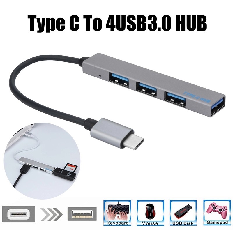 170mm USB Type C Hub