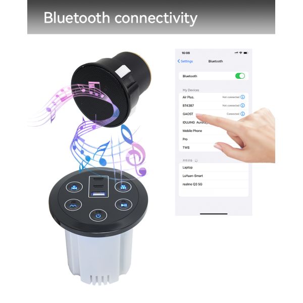 Recliner Couch Sofa Bluetooth Audio System Speaker Music Player USB Charging
