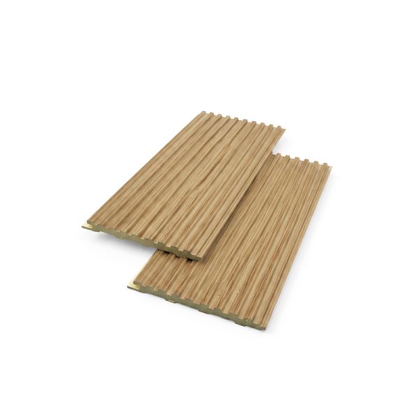 80x7mm Corrugated Solid Core PVC Fluted Wall Panels Durable Interior Cladding Sheet for Column Wrap Design