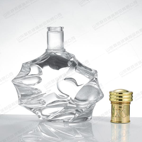Absolute XO Vodka Whiskey Tequila Gin Glass Bottles 700ml Customied Glass Collar