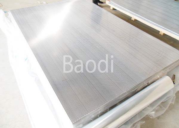 Architectural Screen Aluminum Perforated Steel Sheet With Round Hole Pattern