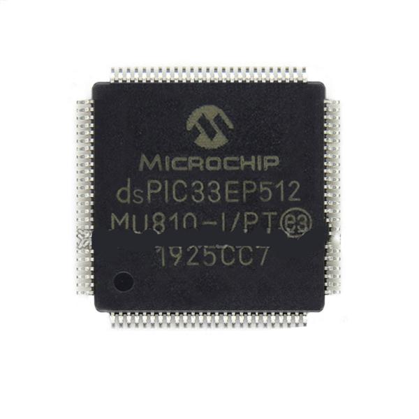 Microcontroller TQFP-100 MCU Original New Ic Chip Electronic Components Integrated DSPIC33EP512MU810-I/PT