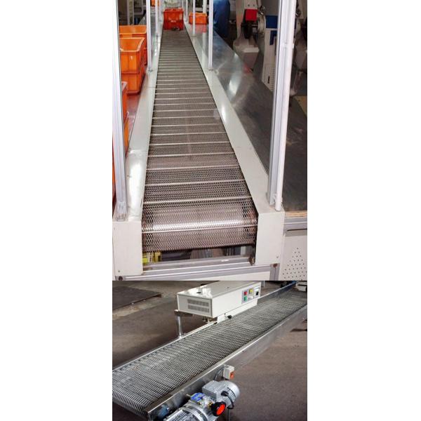 Slat Low Profile Conveyor , Mobile Roller Conveyor Customized Size